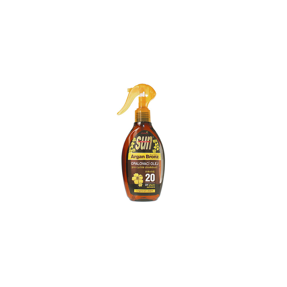 Produktbild för Vivaco SUN Argan Oil opalovací olej s arganovým olejem SPF 20 200 ml