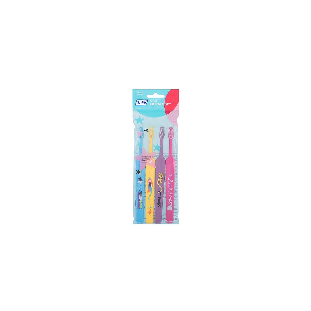 Produktbild för TePe Kids Select Compact toothbrush extra soft 4 ks
