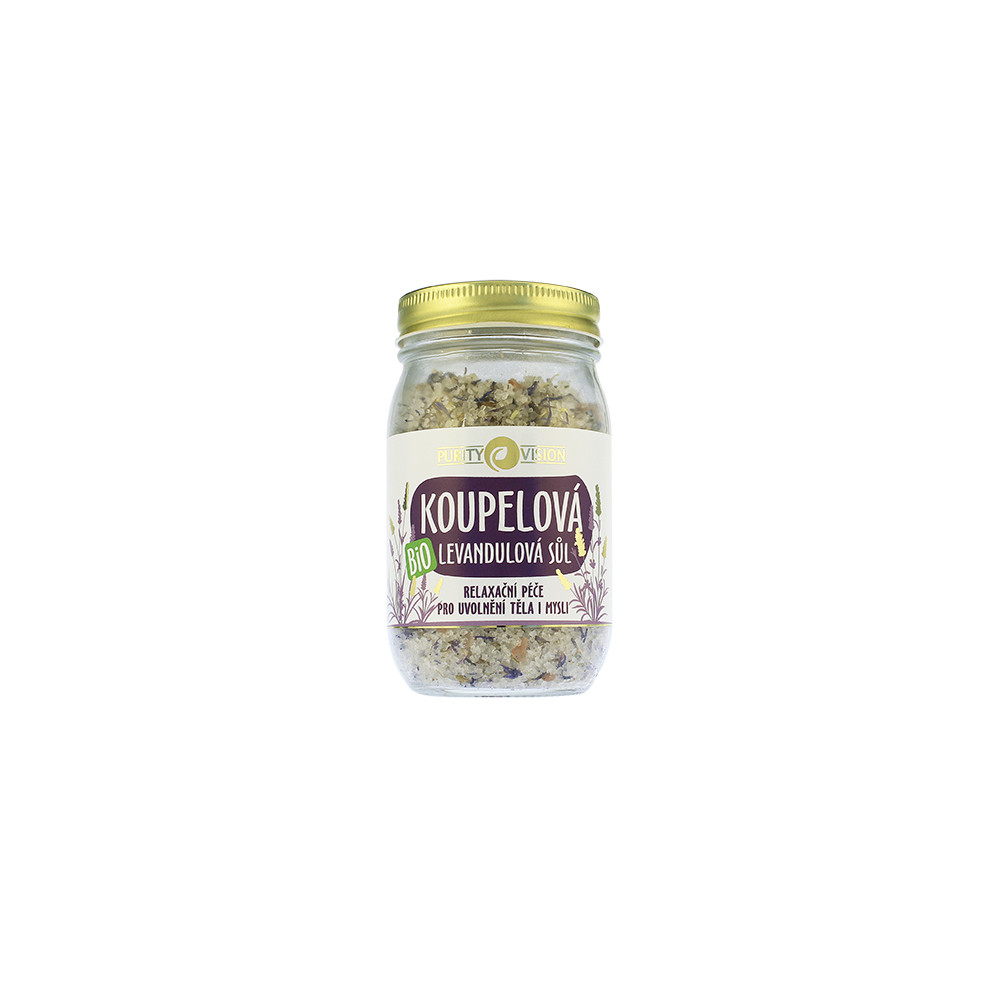 Produktbild för Purity Vision Bio levandulová koupelová sůl 400 g