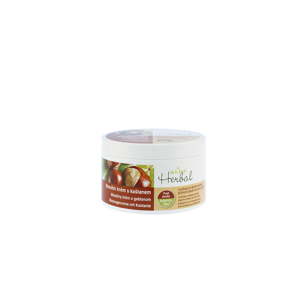 Produktbild för Alpa Herbal Massage Cream with Chestnut 250ml