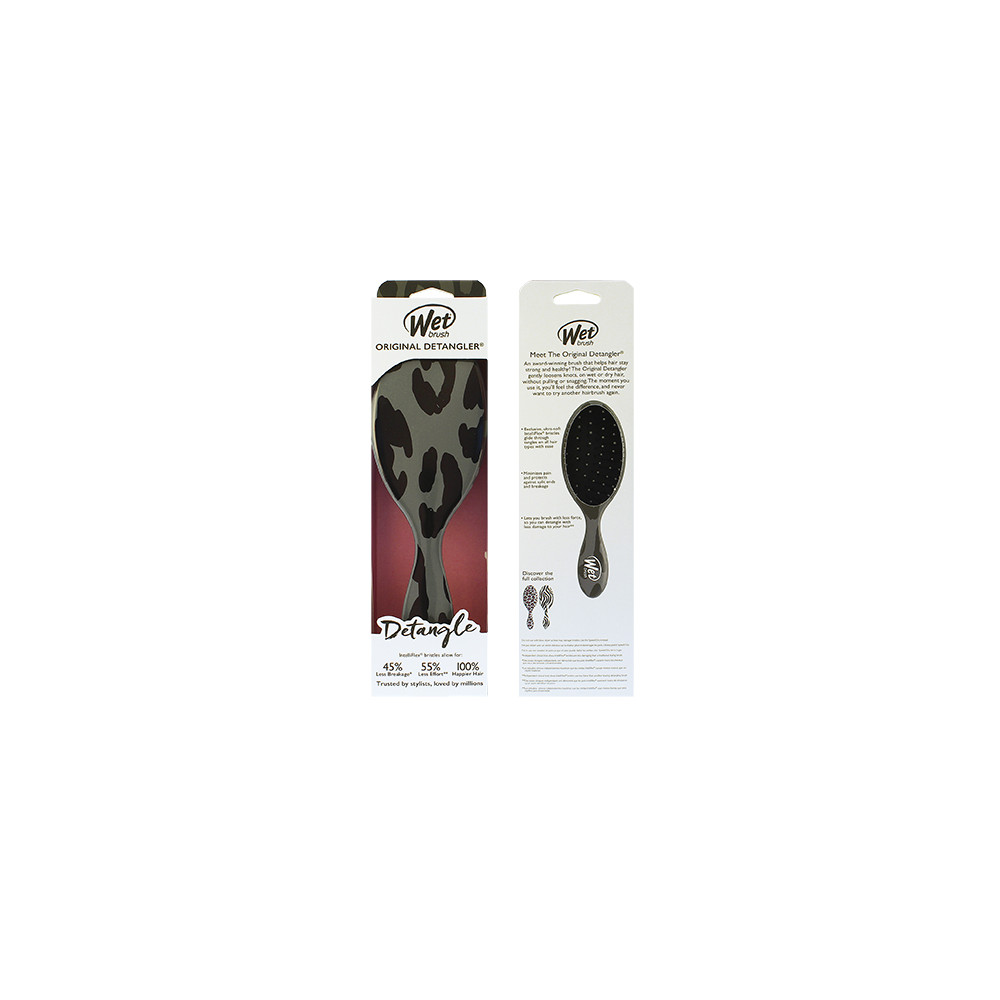 Produktbild för Wet Brush Original Detangler Safari kartáč na vlasy Dark Grey Leopard