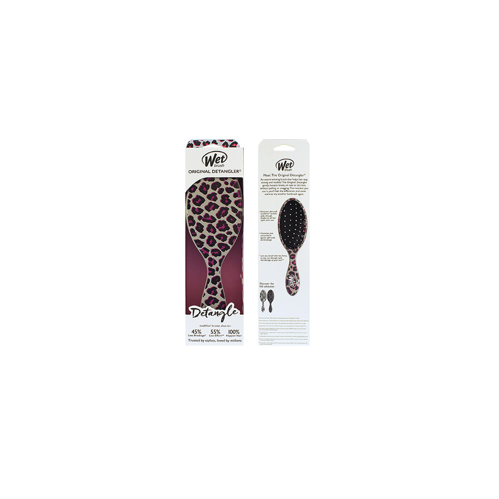 Produktbild för Wet Brush Original Detangler Safari kartáč na vlasy Pink Leopard
