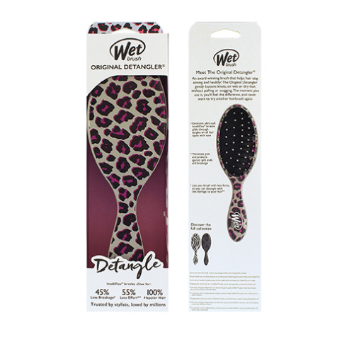 Wet Brush Wet Brush Original Detangler Safari kartáč na vlasy Pink Leopard