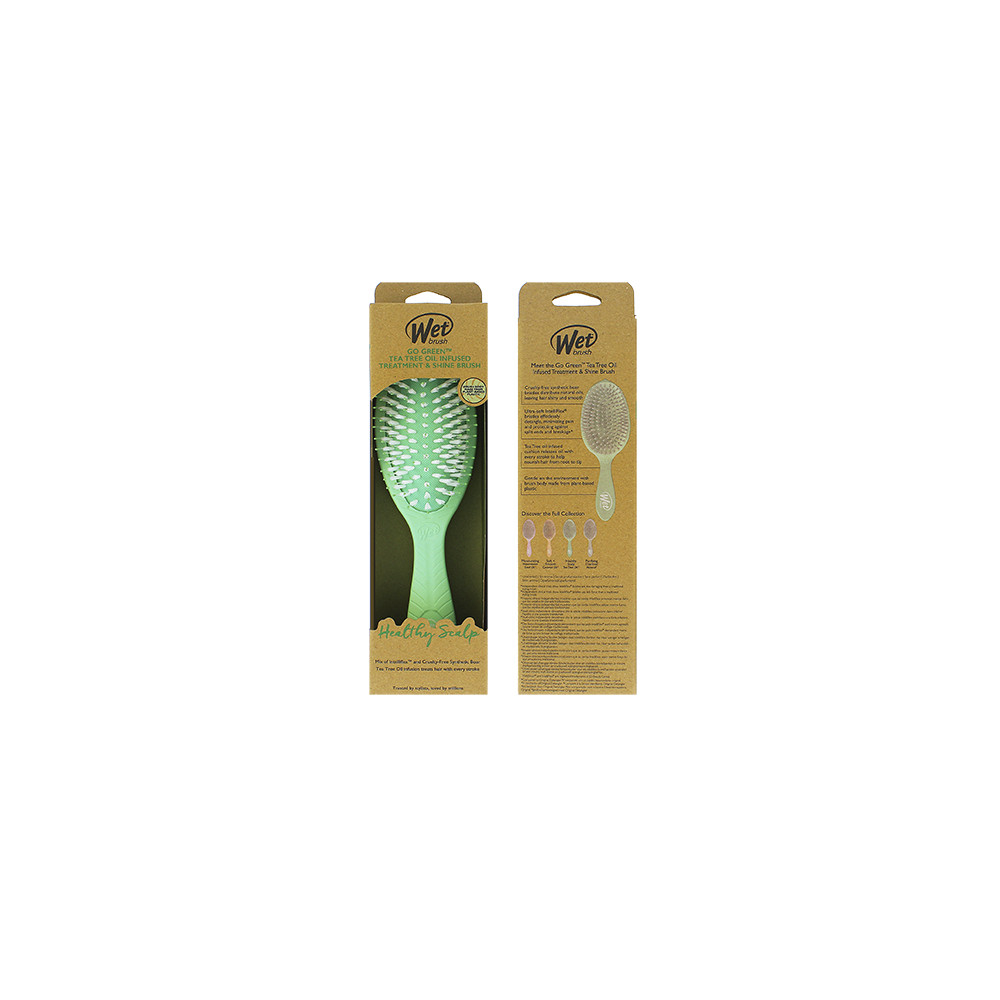 Produktbild för Wet Brush Go Green Treatment & Shine Brush kartáč na vlasy Tea Tree