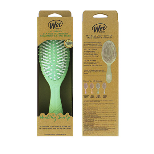 Wet Brush Wet Brush Go Green Treatment & Shine Brush kartáč na vlasy Tea Tree
