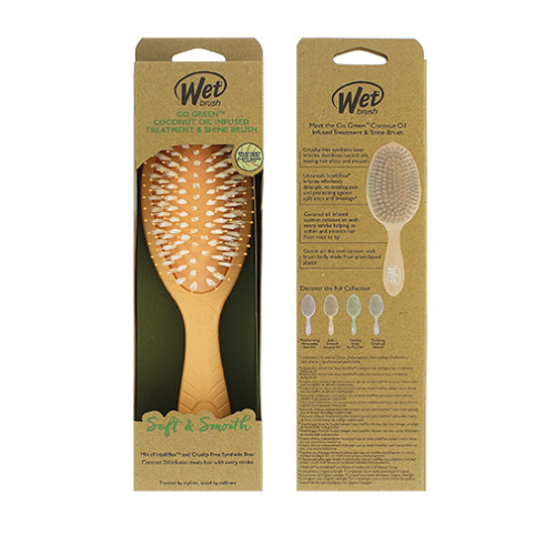 Wet Brush Wet Brush Go Green Treatment & Shine Brush kartáč na vlasy Coconut