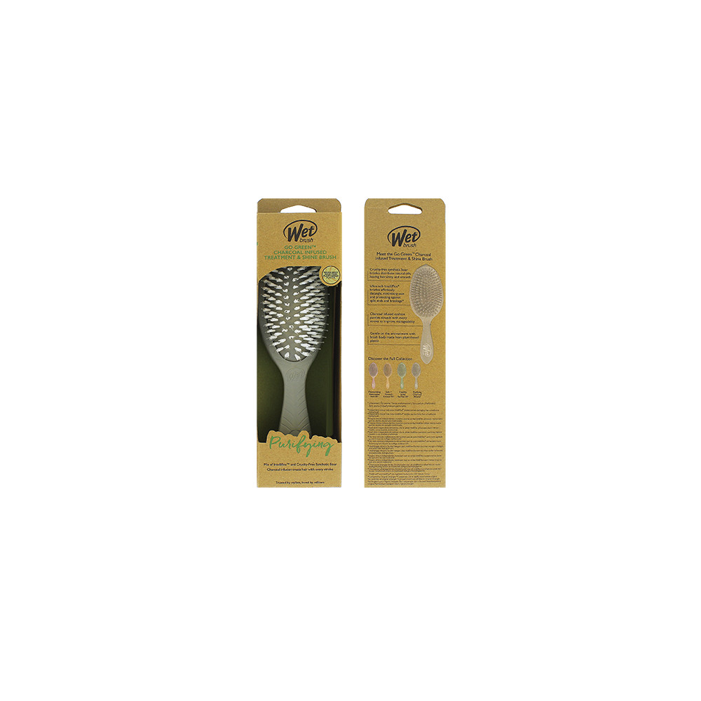 Produktbild för Wet Brush Go Green Treatment & Shine Brush kartáč na vlasy Charcoal