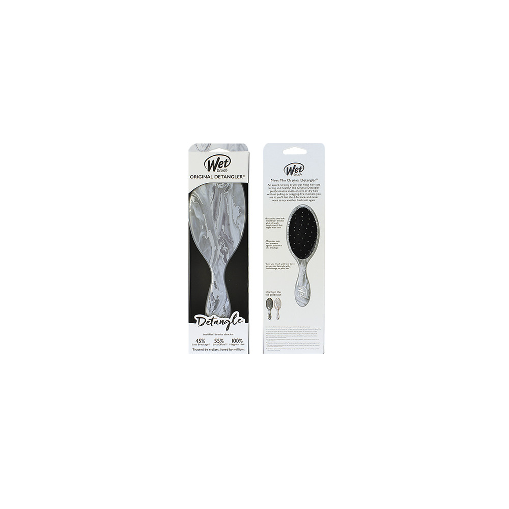 Produktbild för Wet Brush Original Detangler Metallic Marble kartáč na vlasy Silver