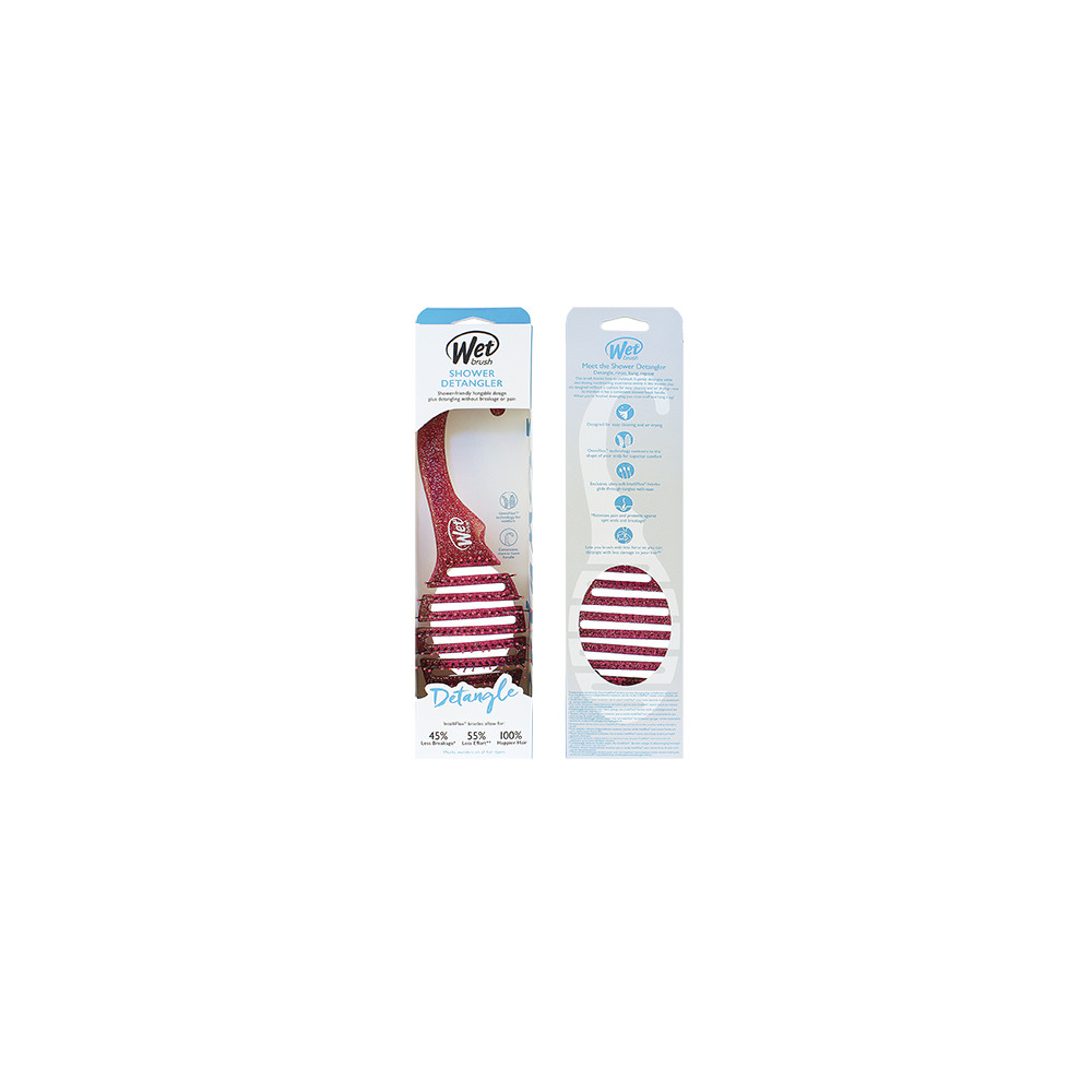 Produktbild för Wet Brush Shower Detangler kartáč na vlasy Pink Glitter