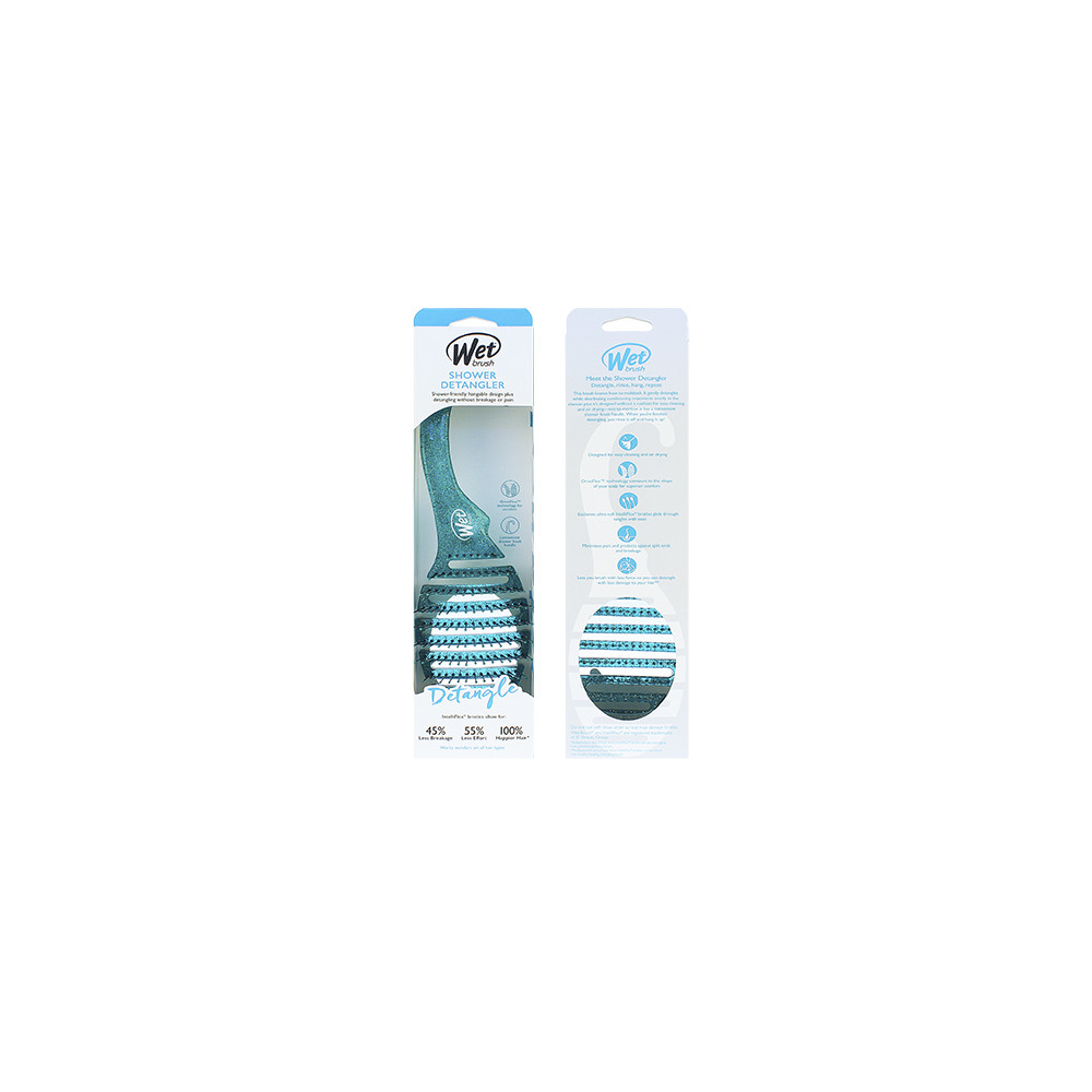 Produktbild för Wet Brush Shower Detangler kartáč na vlasy Teal Glitter