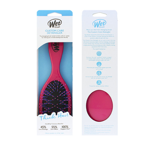 Wet Brush Wet Brush Custom Care Thick Hair Detangler kartáč na vlasy Pink
