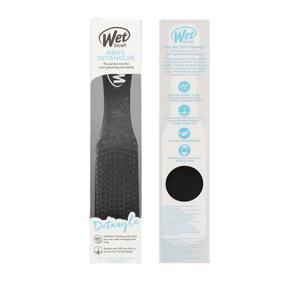 Produktbild för Wet Brush Men's Detangler kartáč na vlasy Black Leather