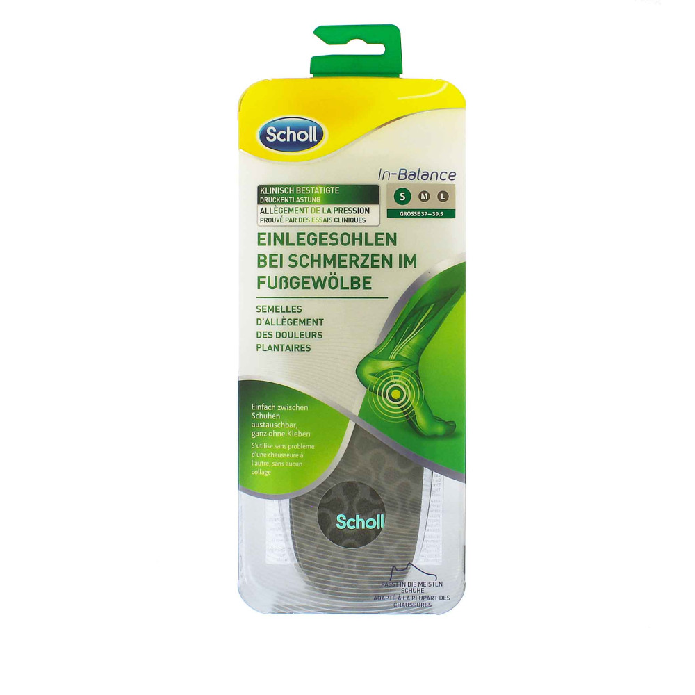 Produktbild för Scholl In-Balance Arch Pain Relief Insole Small vložky do bot 1 ks