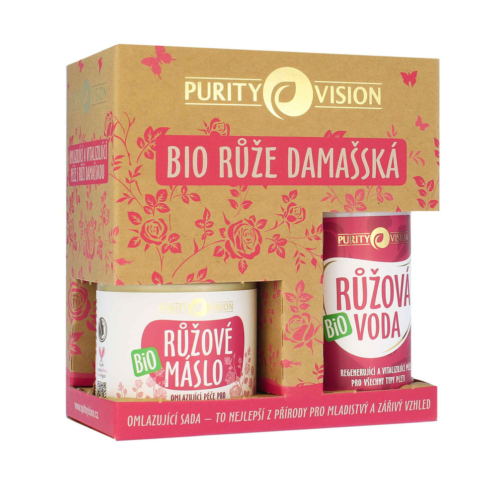 Produktbild för Purity Vision BIO Rose SET (Rose Water 100ml + Rose Butter 120ml)