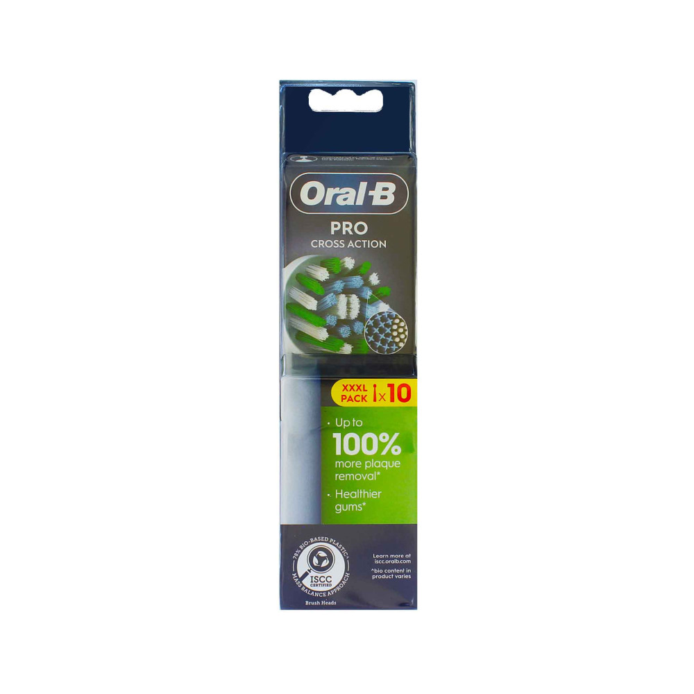 Produktbild för Oral-B Pro Cross Action Replacement Toothbrush Heads 10ks