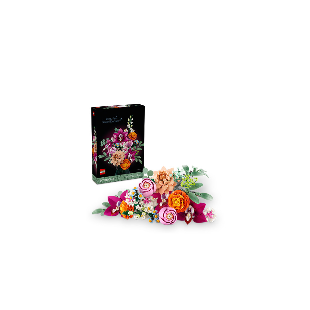 Produktbild för LEGO® Botanicals 10342 Pretty Pink Flower Bouquet