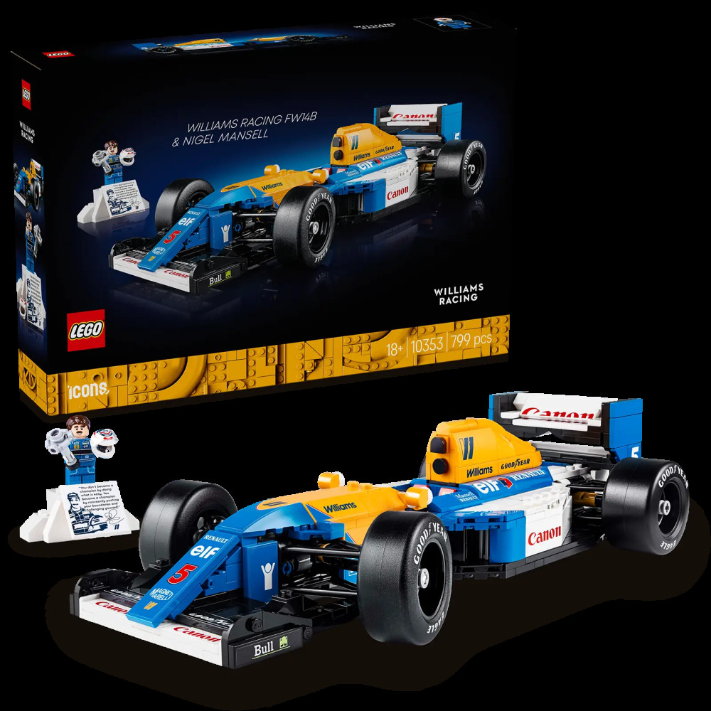 Produktbild för LEGO® Icons 10353 Williams Racing FW14B & Nigel Mansell