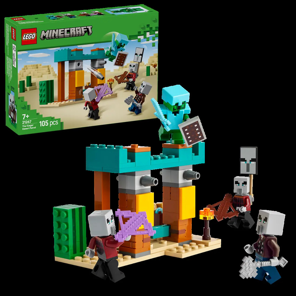 Produktbild för LEGO® Minecraft®  21267 The Illager Desert Patrol