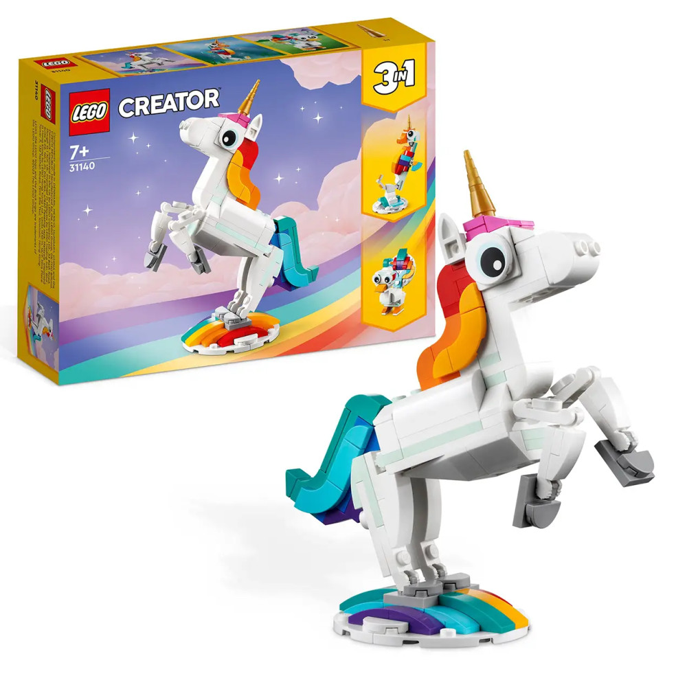 Produktbild för LEGO® Creator 3 v 1 31140 Magical Unicorn