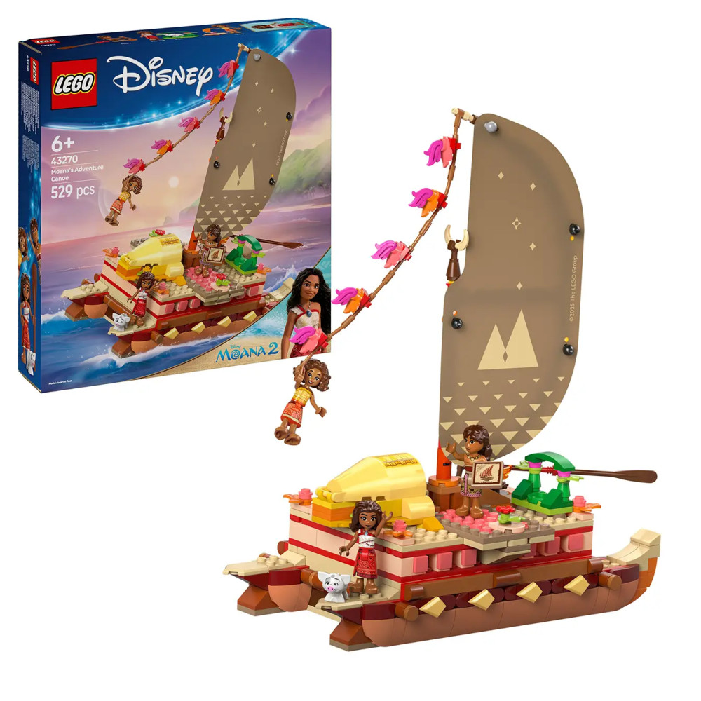 Produktbild för LEGO® │ Disney 43270 Moana's Adventure Canoe