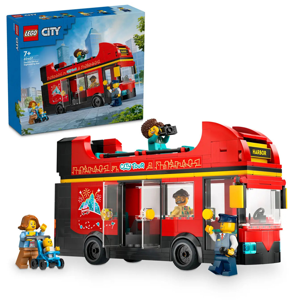 Produktbild för LEGO® City 60407 Red Double-Decker Sightseeing Bus