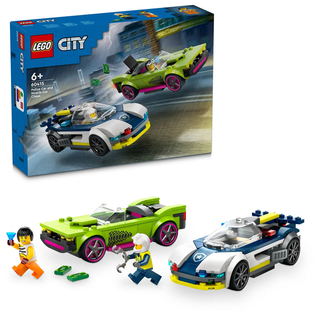 Produktbild för LEGO® City 60415 Police Car And Muscle Car Chase