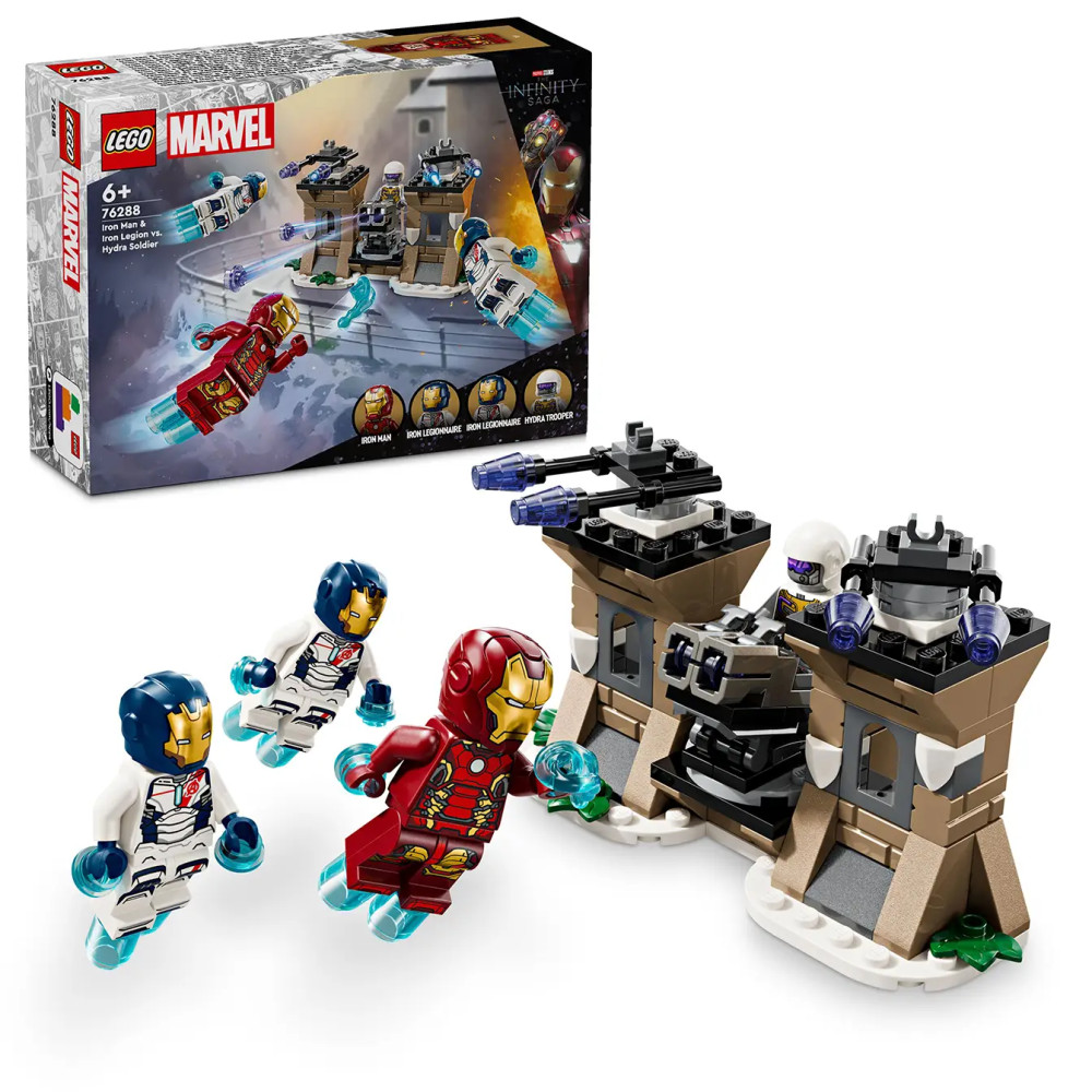 Produktbild för LEGO® Marvel 76288 Iron Man & Iron Legion vs. Hydra Soldier