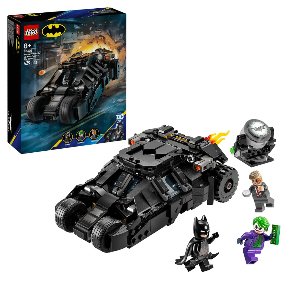 Produktbild för LEGO® DC Batman™ 76303 Batman™ Tumbler vs. Two-Face™ & The Joke