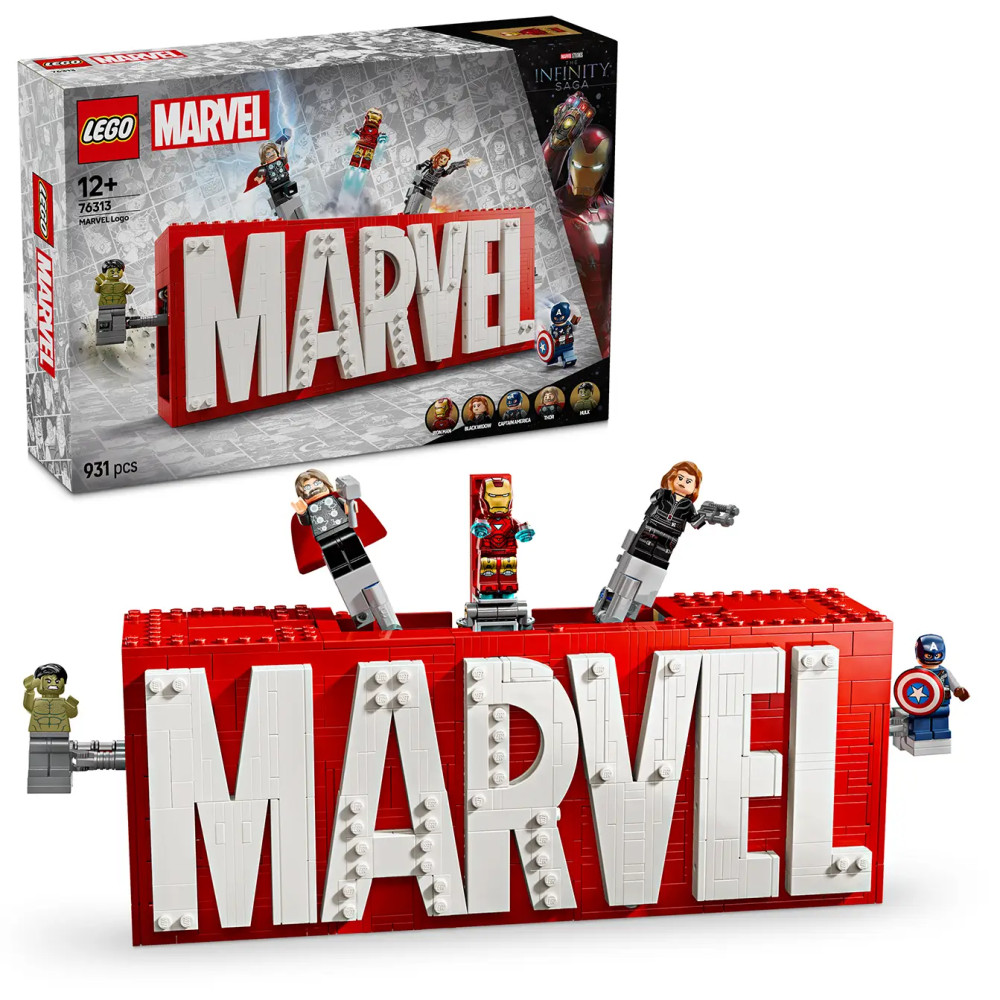 Produktbild för LEGO® Marvel 76313 Marvel Logo & Minifigures