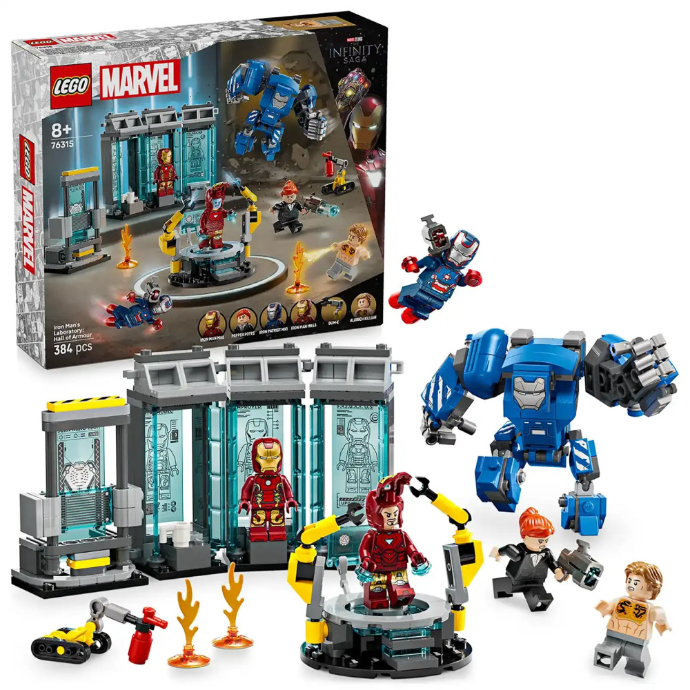 Produktbild för LEGO® Marvel 76315 Iron Man's Laboratory: Hall of Armor