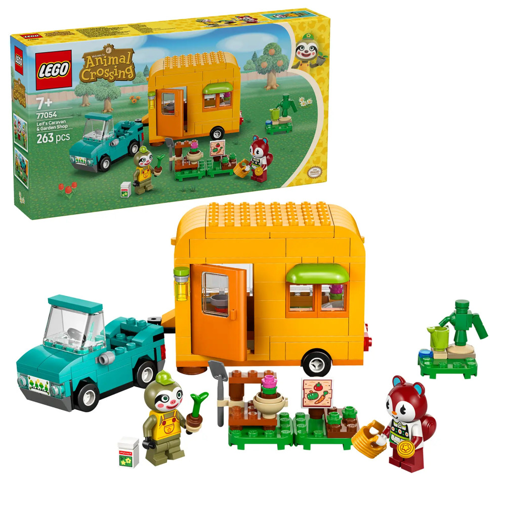 Produktbild för LEGO® Animal Crossing™ 77054 Leif's Caravan & Garden Shop