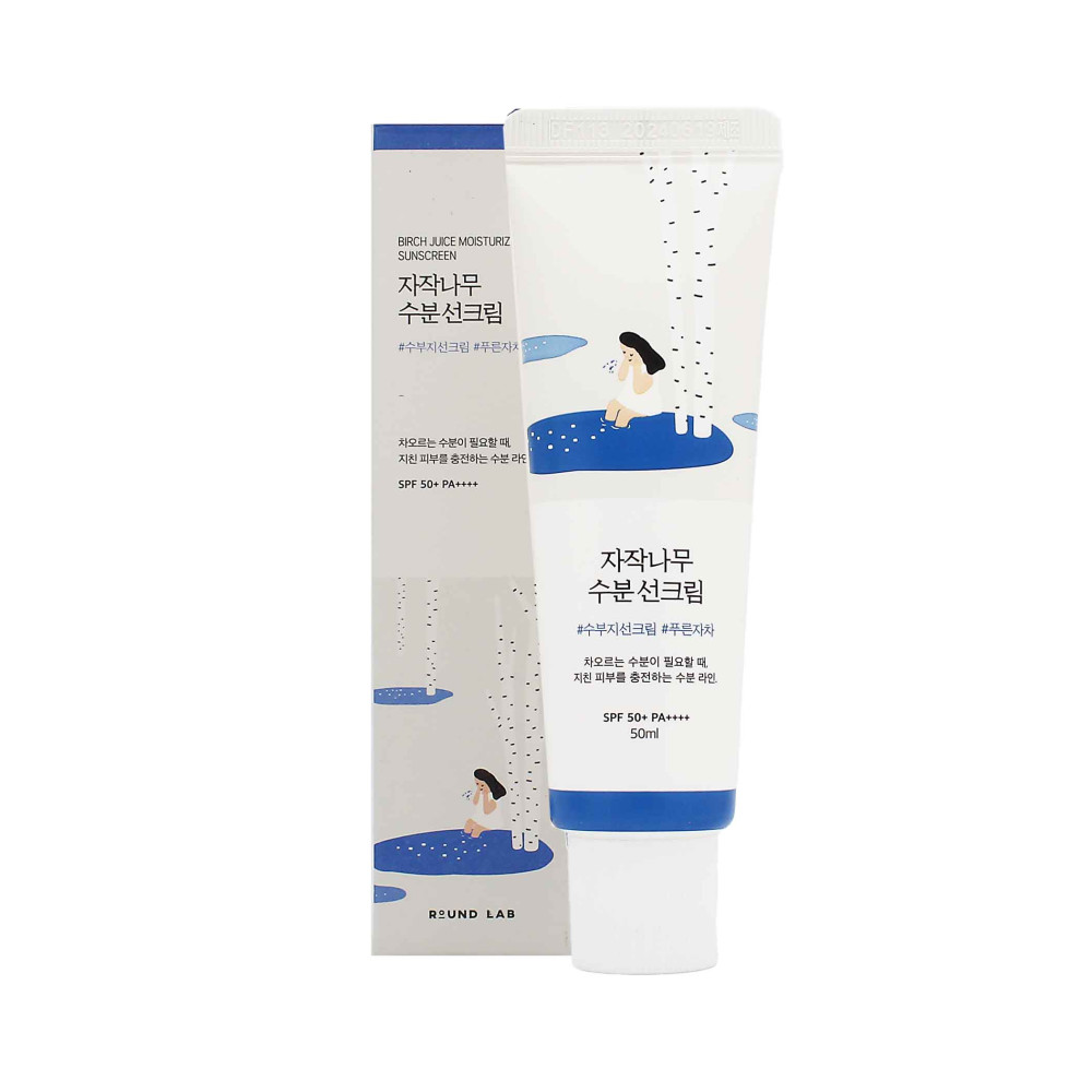 Produktbild för Round Lab Birch Juice Moisturizing Sun Cream SPF50+ 50ml