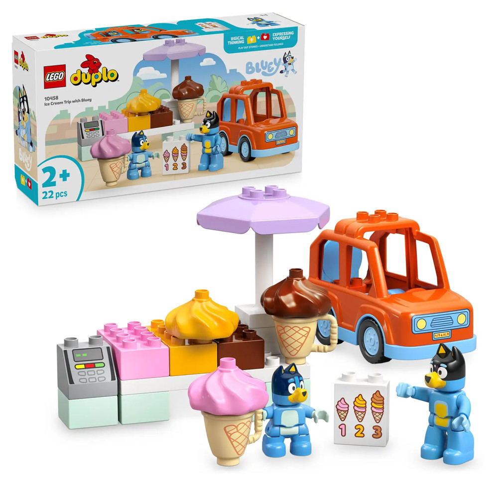 Produktbild för LEGO® DUPLO® 10458 Bluey a výlet na zmrzlinu