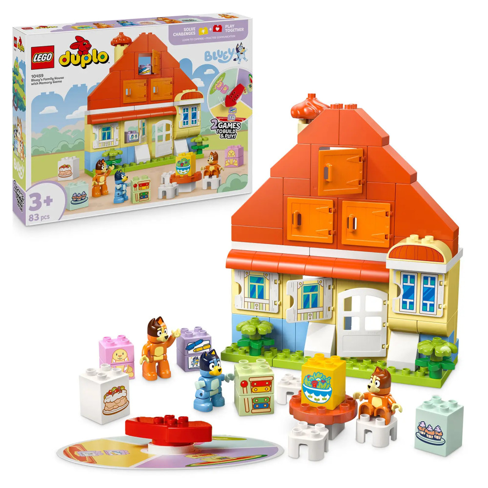 Produktbild för LEGO® DUPLO® 10459 Dům Bluey a paměťová hra