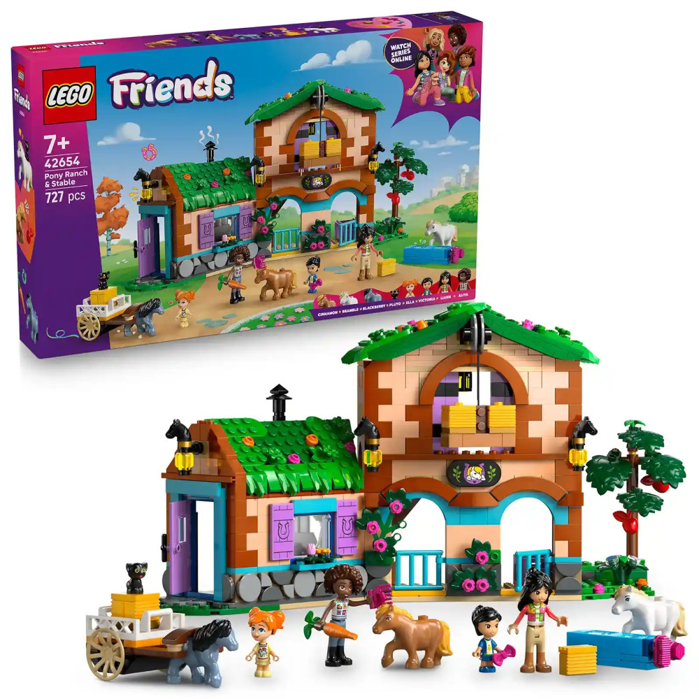 Produktbild för LEGO® Friends 42654 Ranč s poníky a stáj