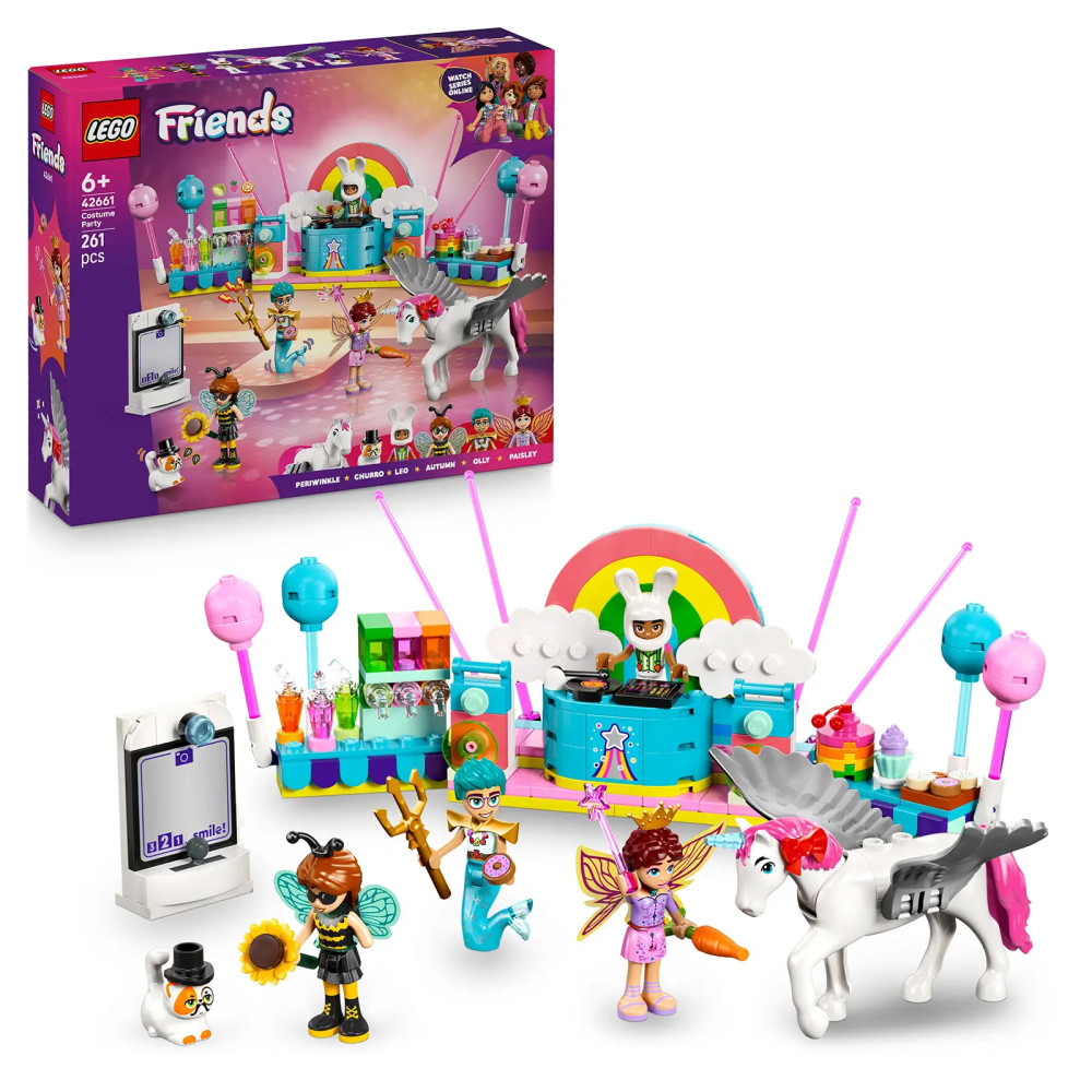 Produktbild för LEGO® Friends 42661 Kostýmová párty s jednorožcem a vílou