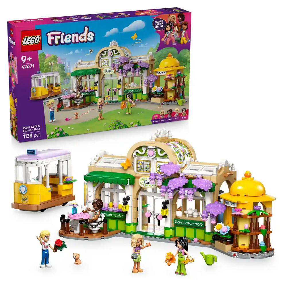 Produktbild för LEGO® Friends 42671 Kavárna plná rostlin a květinářství