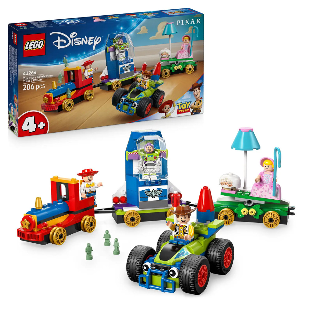 Produktbild för LEGO® │ Disney a Pixar 43264 Slavnostní vláček a Autíčko z Příběhu hraček
