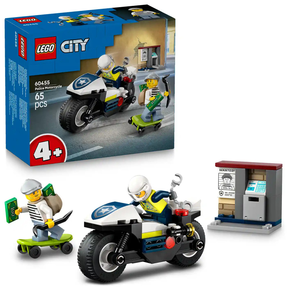 Produktbild för LEGO® City 60455 Honička na policejní motorce
