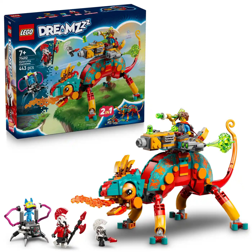 Produktbild för LEGO® DREAMZzz™ 71492 Mateo a jeho ohnivý chameleon