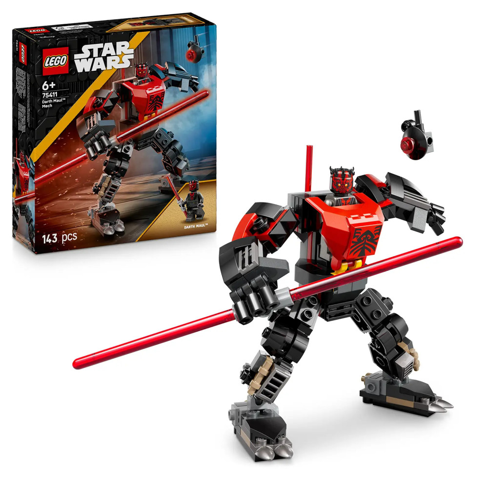 Produktbild för LEGO® Star Wars™ 75411 Darth Maul™ a jeho robotický oblek