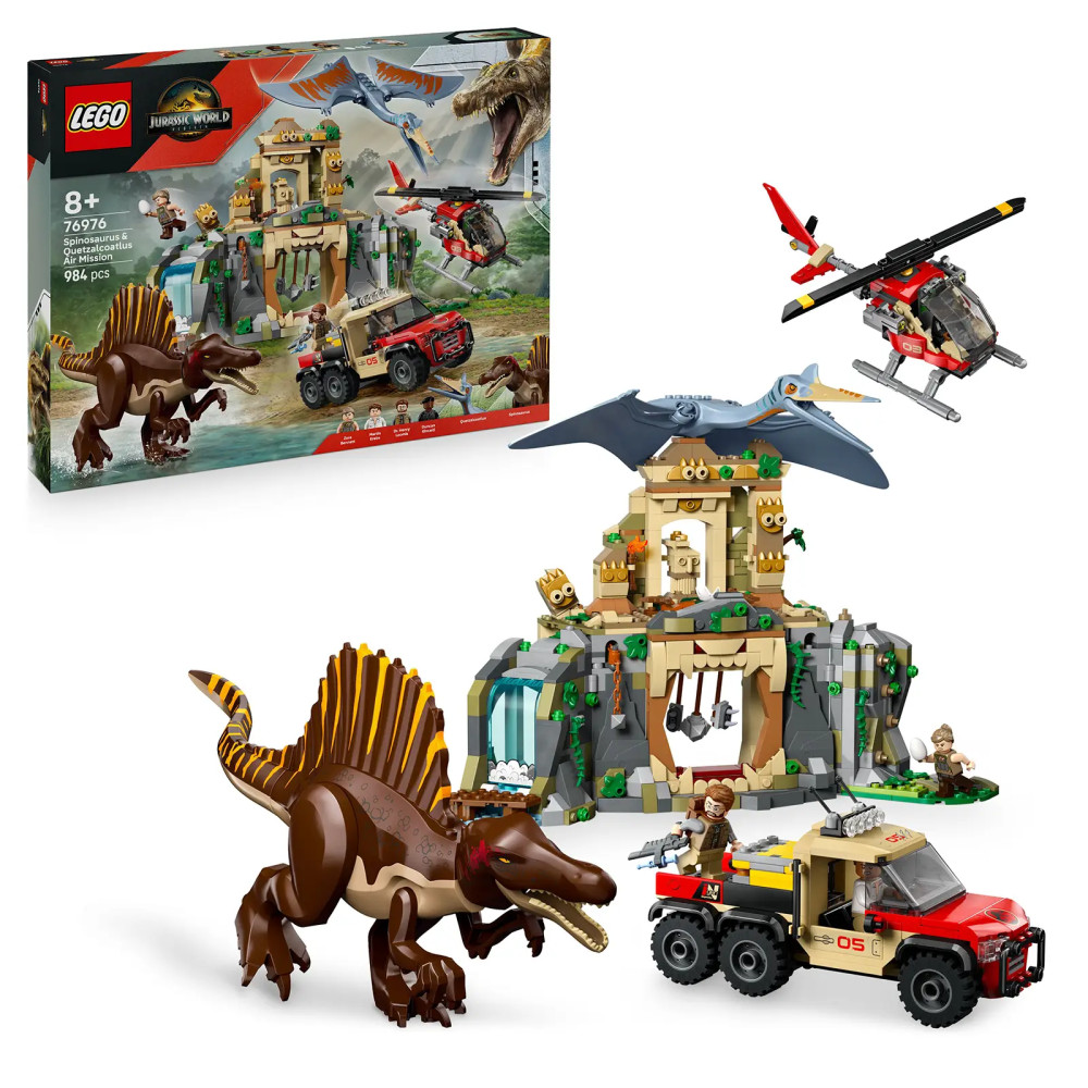 Produktbild för LEGO® Jurassic World  76976 Letecká mise se spinosaurem a quetzalcoatlem