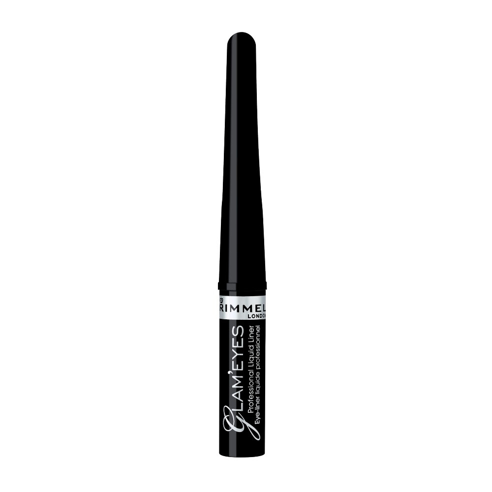 Produktbild för Rimmel Glam Eyes liquid eyeliner 3,5 ml 001 Black Glamour