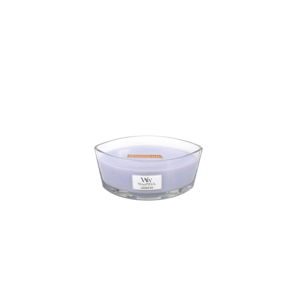 Produktbild för WoodWick Lavender Spa scented candle with wooden wick 453,6 g