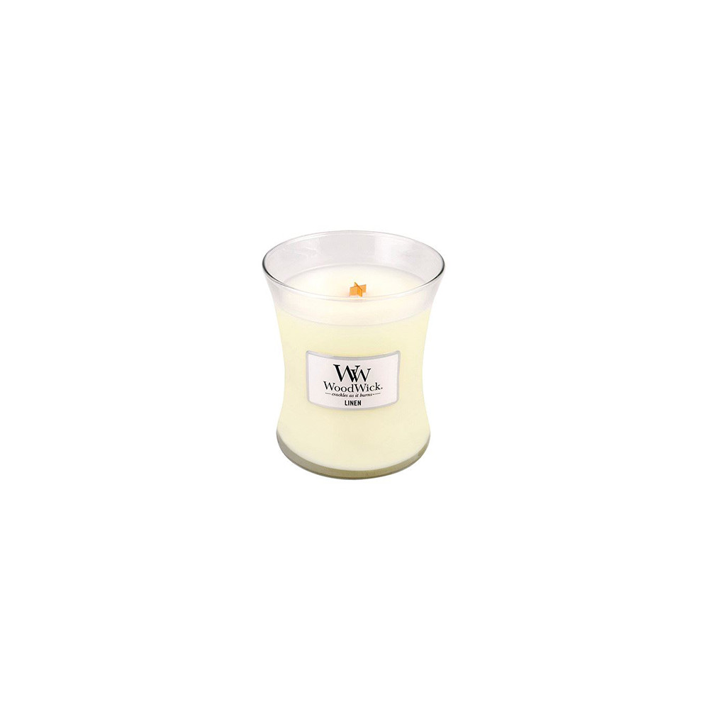 Produktbild för WoodWick Linen scented candle with wooden wick 275 g