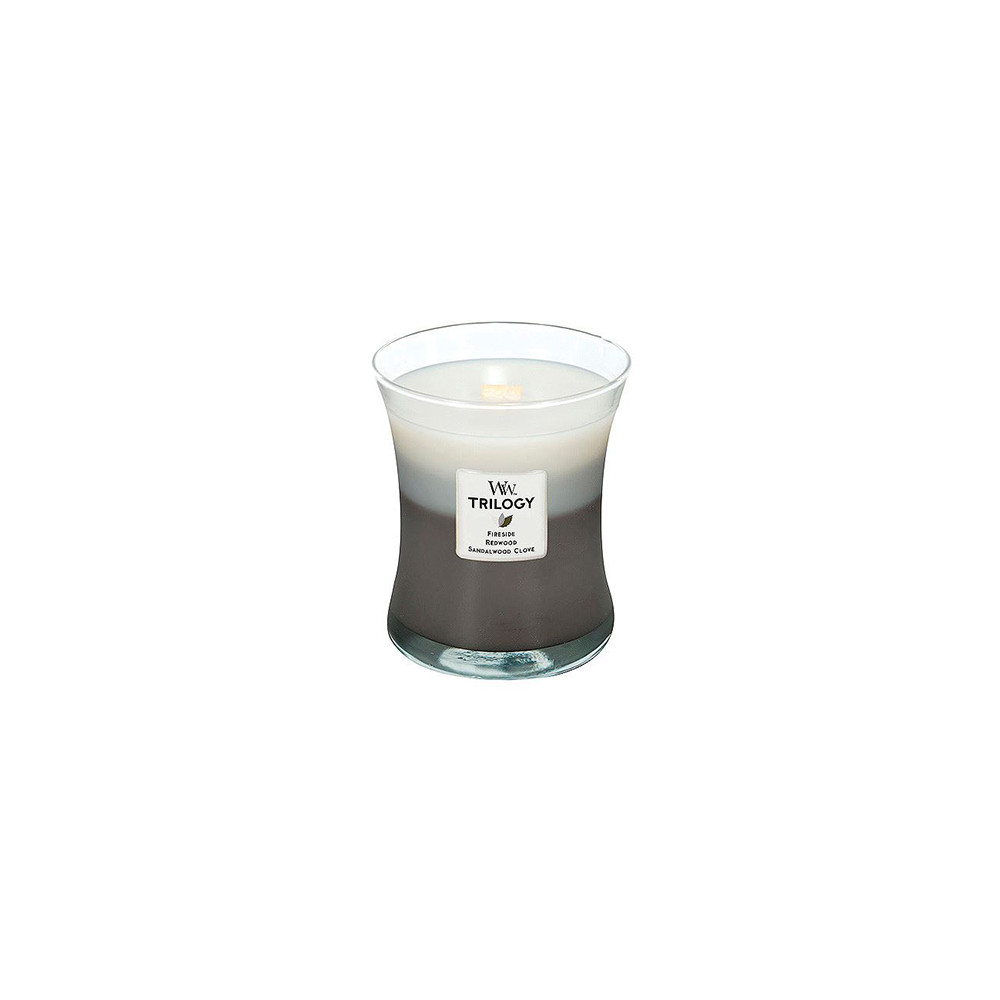 Produktbild för WoodWick Warm Woods scented candle with wooden wick 275 g