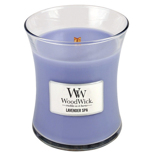 WoodWick WoodWick Lavender Spa scented candle with wooden wick 275 g