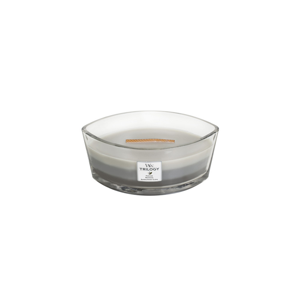 Produktbild för WoodWick Warm Woods scented candle with wooden wick 453,6 g