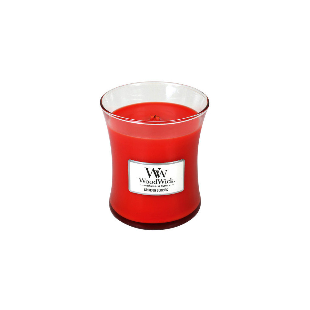 Produktbild för WoodWick Crimson Berries scented candle with wooden wick 275 g