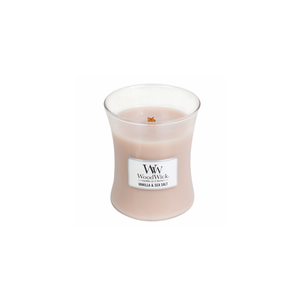 Produktbild för WoodWick Vanilla & Sea Salt scented candle with wooden wick 275 g